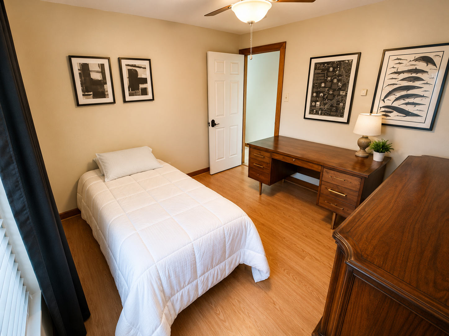 A private bedroom at Serenity Co-Living Residence