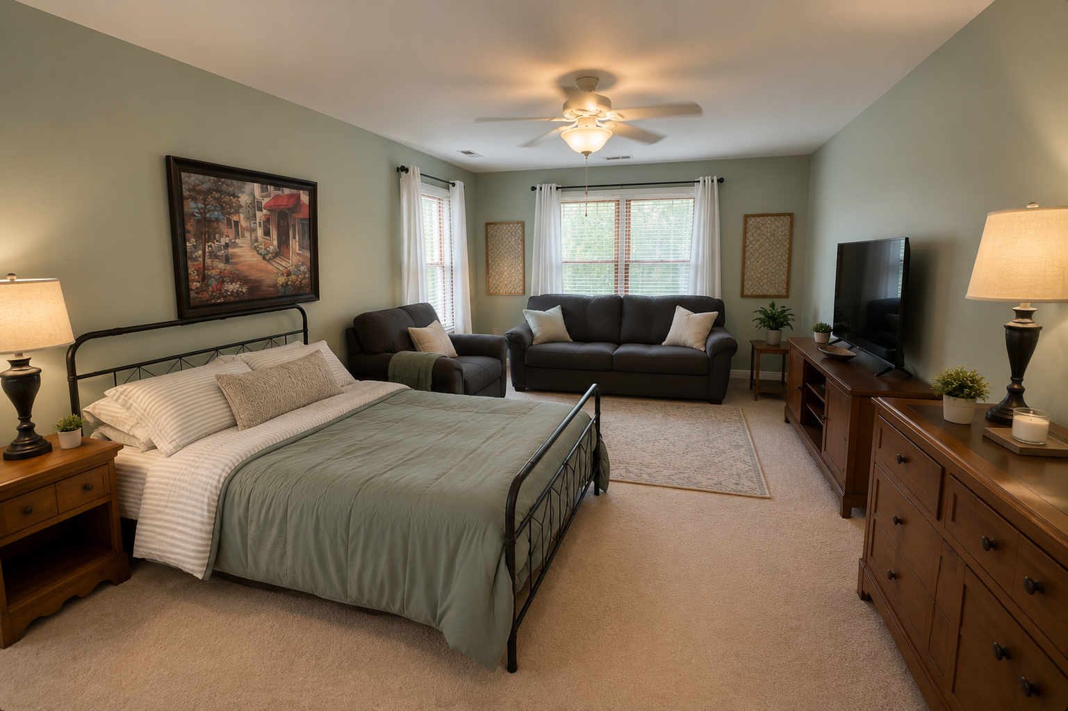 A private suite at Serenity Co-Living Residence