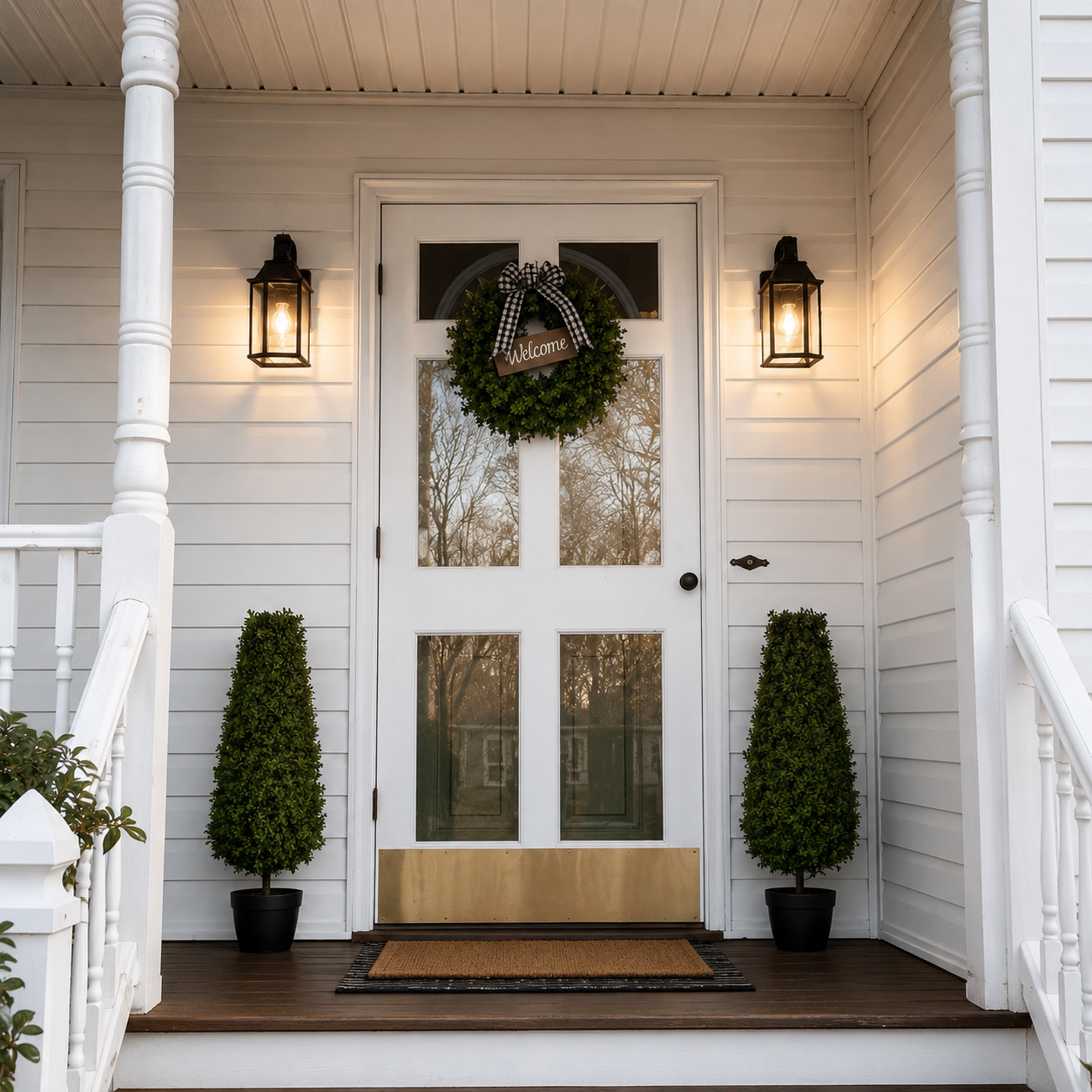The welcoming front door at Serenity Co-Living Residence